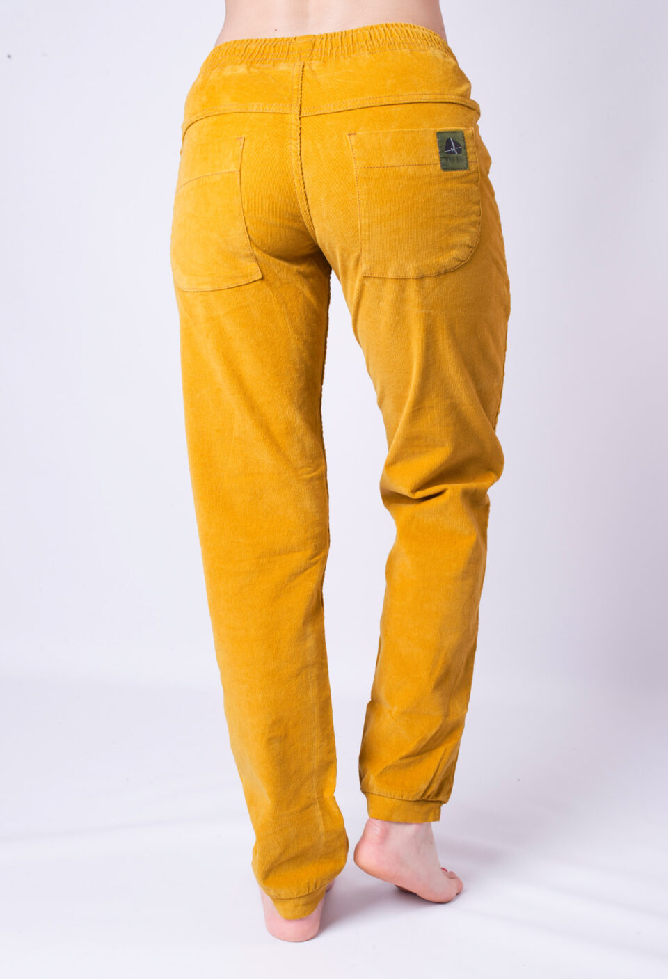Spodnie sztruksowe Rocket Pocket - żółty musztardowy
