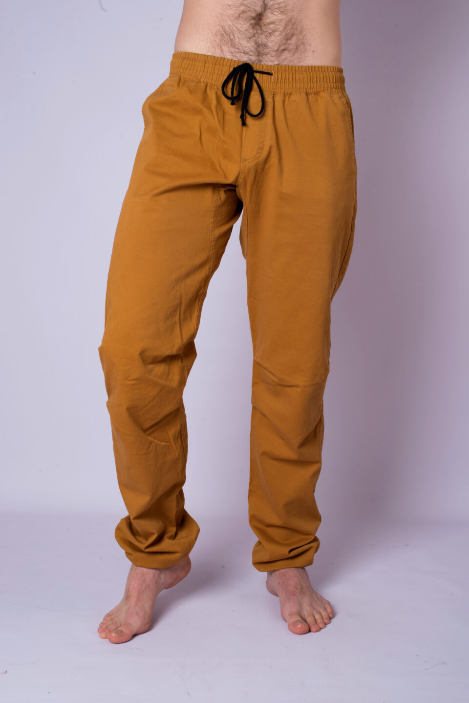Spodnie Cotton Crosscut- musztardowe