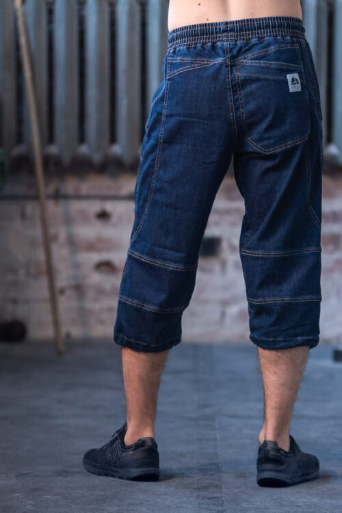 spodnie 3/4 FLOW, ciemny jeans