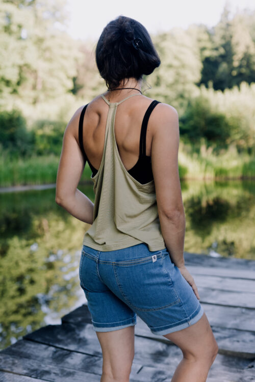 Summer tank top - khaki