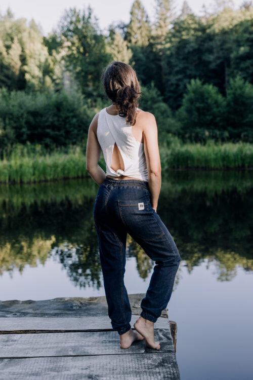 Spodnie Balance unisex - dark blue jeans